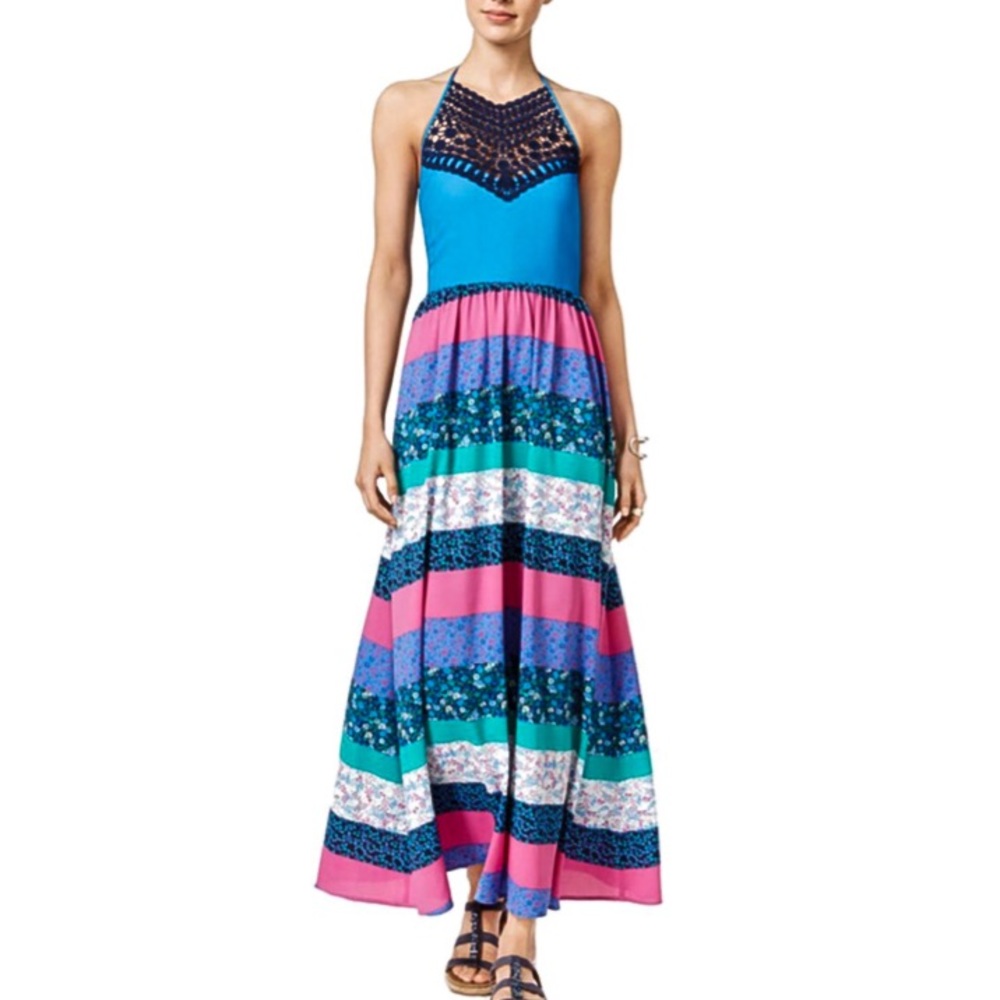 🎉HP🎉NWT Tommy Hilfiger Halter Maxi Dress